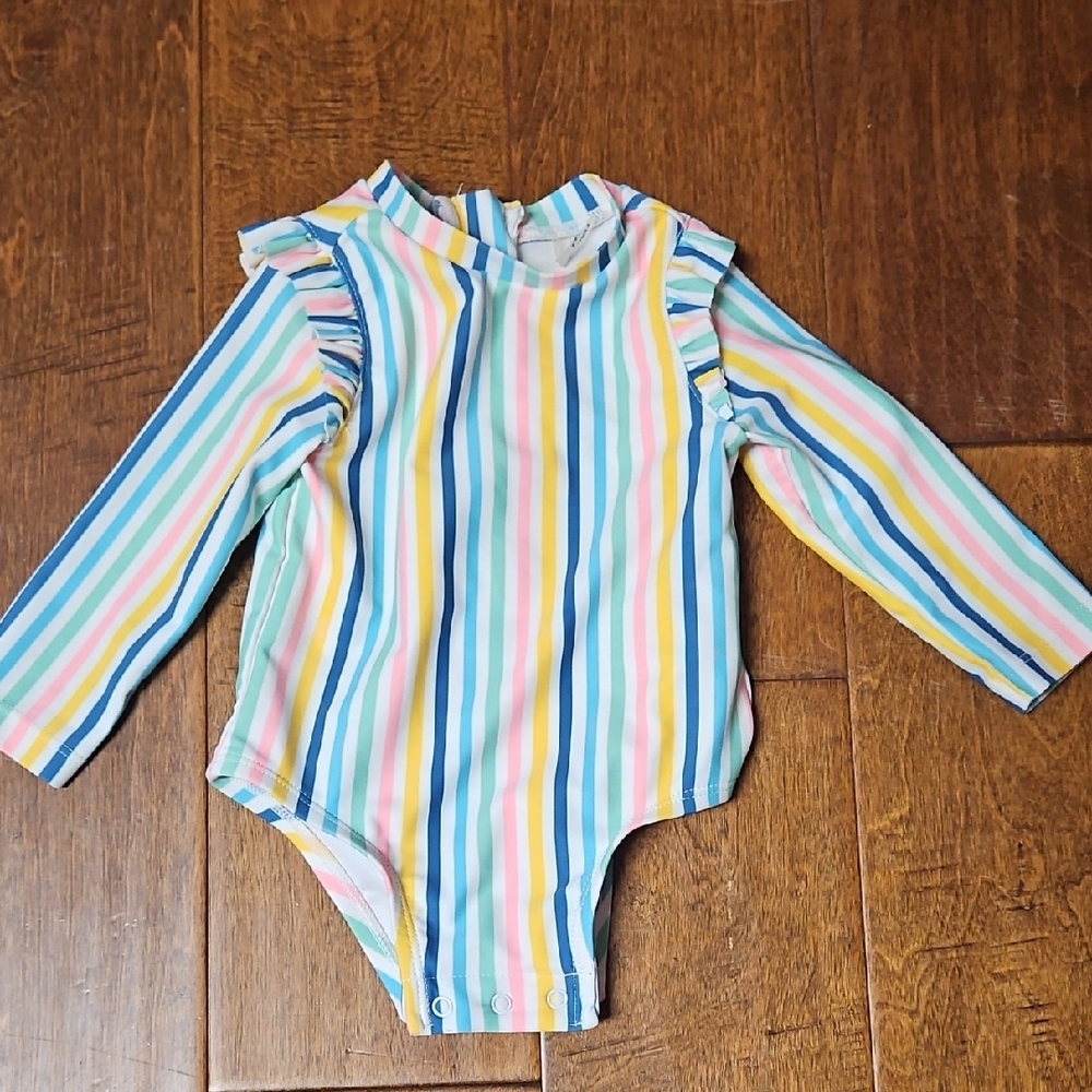 💝💝5/$25💝💝Old Navy Multicolor Striped Baby Swimsuit